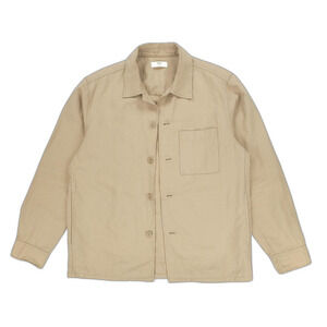 NEW Uniqlo Cotton Linen Shirt Jacket Utility Overshirt Minimal Resort Old Money